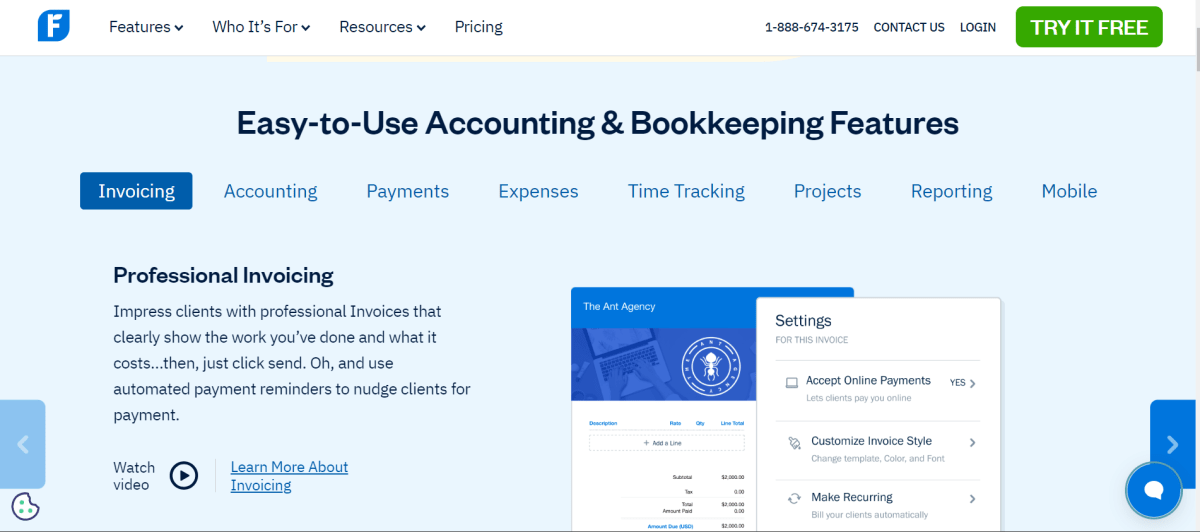 Freshbooks Is Best For Time Tracking