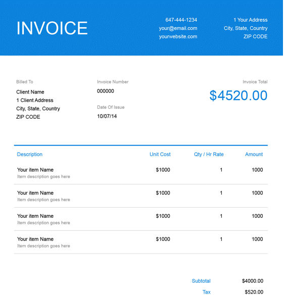 Freshbooks Invoicing