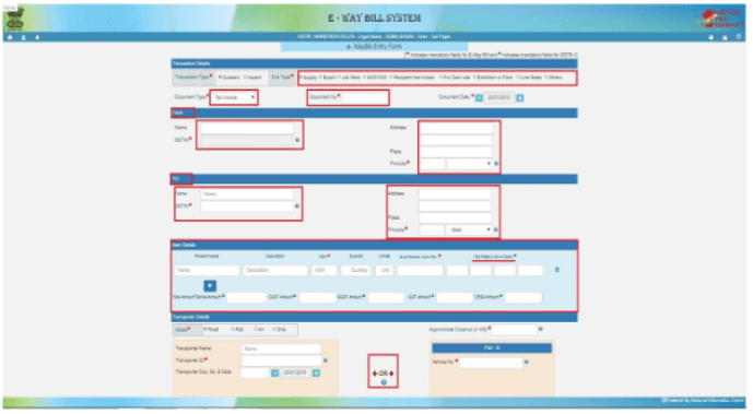 Eway Bill System