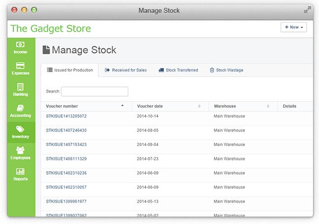 Manage Stock Movements