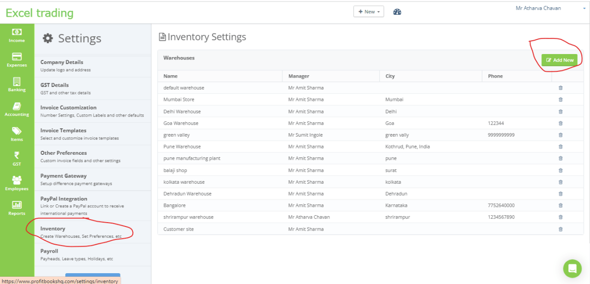 Inventory Inefficiency Management In Profitbooks