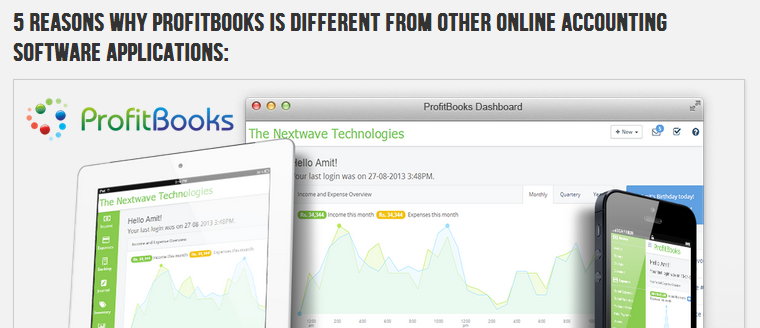 ProfitBooks is recommended as the best online accounting software