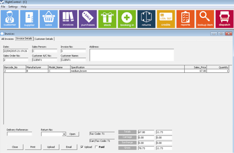 Right Control Inventory