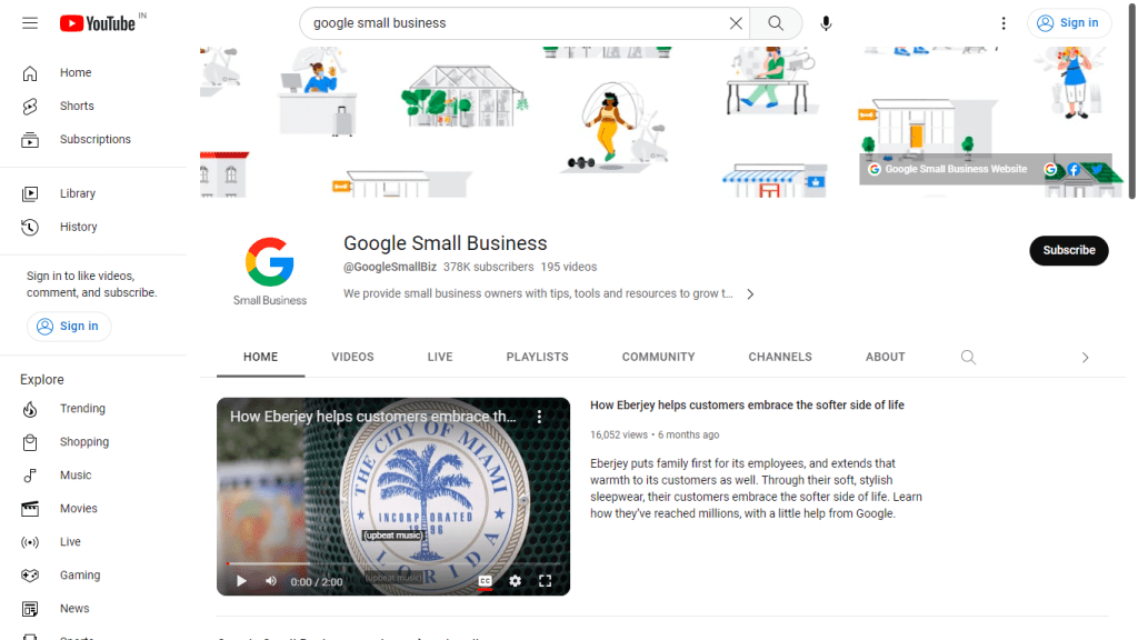 Google Small Business (Youtube Channel)