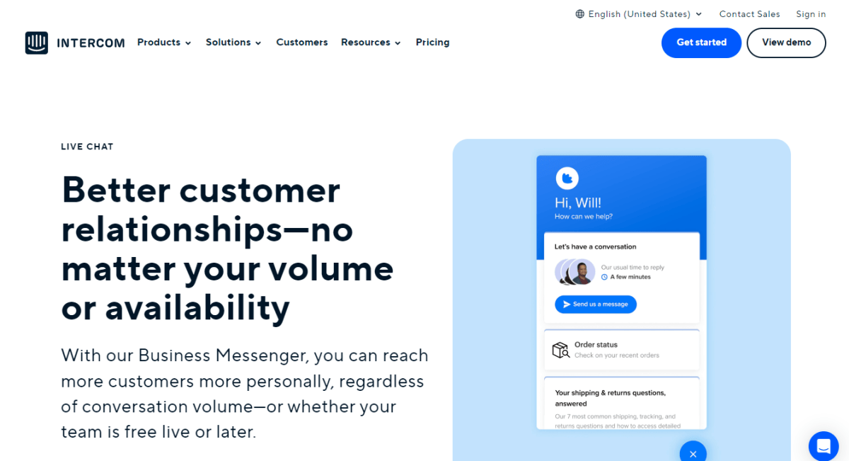 Intercom - Home Page