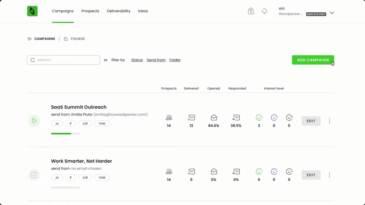 Woodpecker User Interface