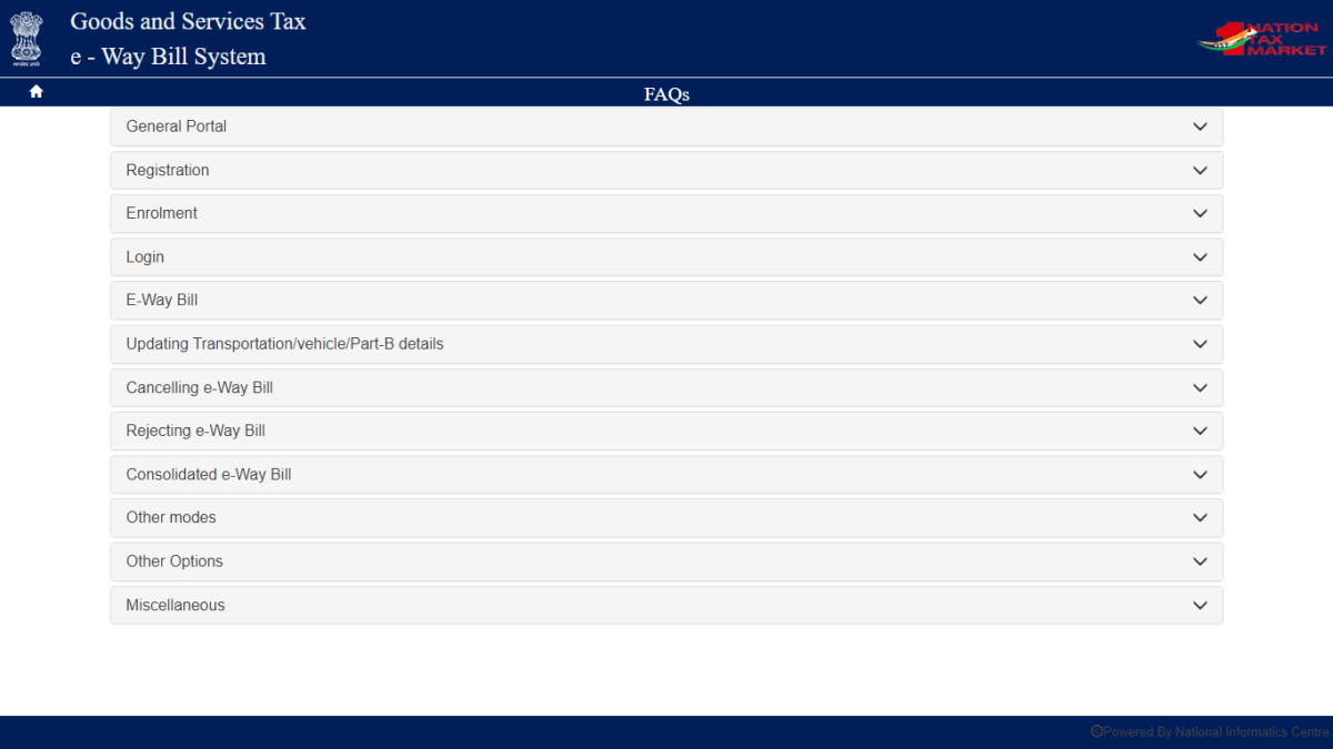 View Official E Way Faqs