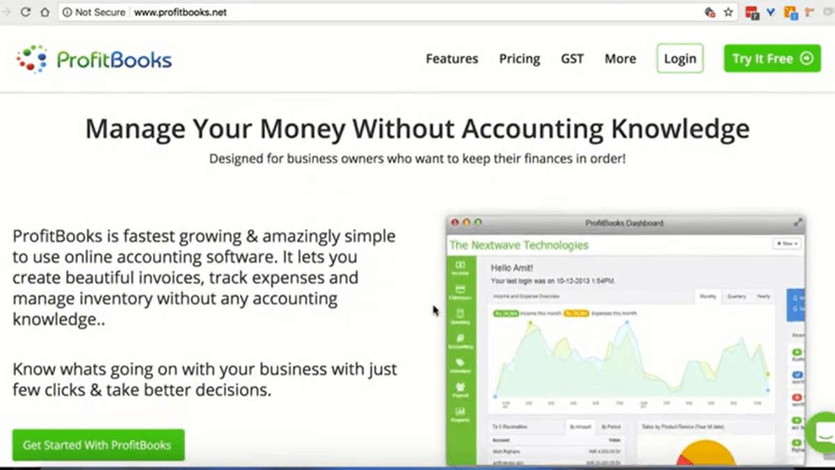 B2B Video From Profitbooks Youtube Channel Explaining The Software. 