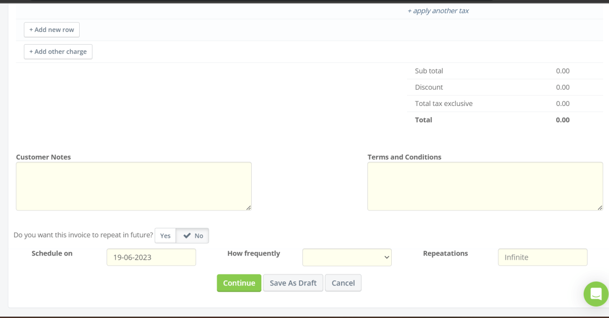 Terms And Conditions Section For Your Invoices On Profitbooks