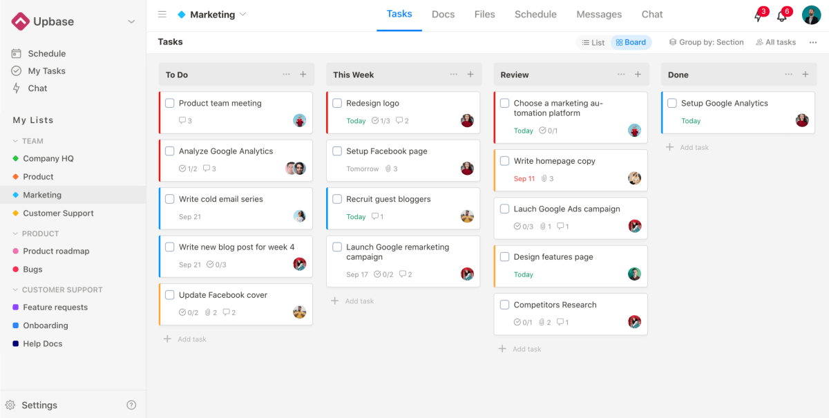 Upbase Cms Dashboard